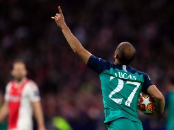 Lucas Moura anota los tres goles del Tottenham. AFP/P. Dejong