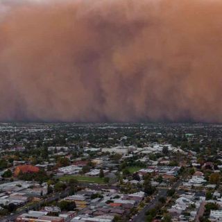 Densa tormenta de arena oscurece Australia