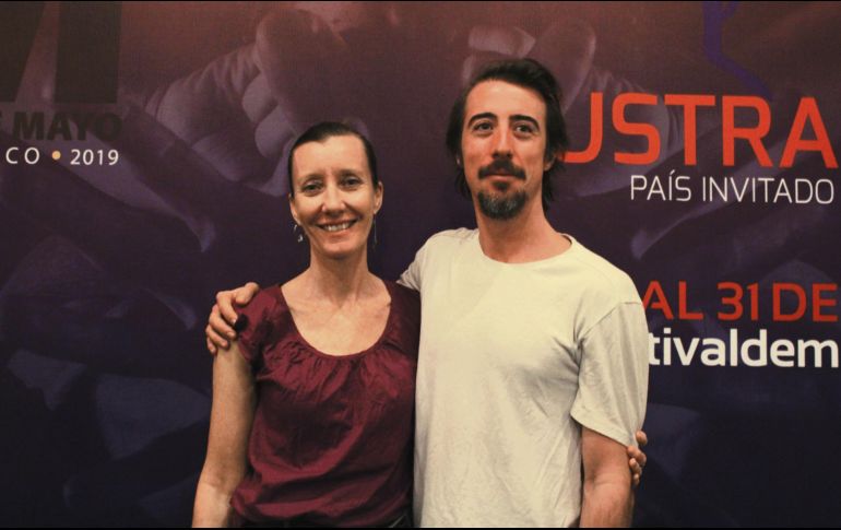 Hillary Coyne y Kyl Page, miembros de la compañía  australiana Dancenorth. EL INFORMADOR / E. Barrera