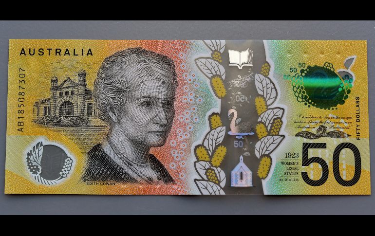 El billete de 50 dólares australianos en el que aparece mal escrita la palabra 
