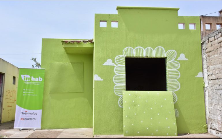 Las casas en estado crítico son limpiadas, pintadas y tapiadas, además de que se atiende su estado legal. FACEBOOK/GobiernodeTlajomulco