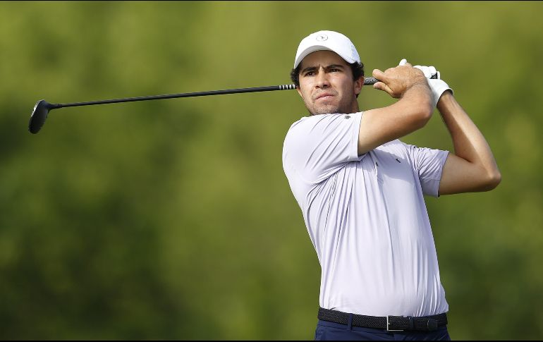 El golfista tapatio Álvaro Ortíz tuvo una actuación destacada en esta ronda. AFP