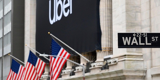 Uber arranca en Wall Street con p&eacute;rdidas y a 42.52 d&oacute;lares la acci&oacute;n