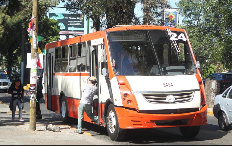 El dueño de la concesión de la ruta 24 es el único transportista que se ha negado a colaborar con la Secretaría de Transporte. EL INFORMADOR / ARCHIVO