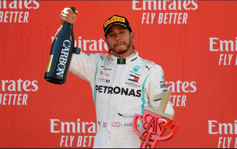 Hamilton tomó la delantera en la carrera desde el inicio sin abandonarla en ningún momento. AFP / L. Gene