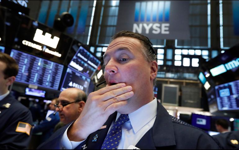 El NYSE Composite registra pérdida, cede 170.92 puntos, 1.43 por ciento y se coloca en 12 mil 617.22 enteros. AP / ARCHIVO