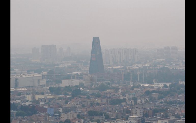 La mala calidad del aire es evidente este lunes en la Ciudad de México. NTX/A. Guzmán