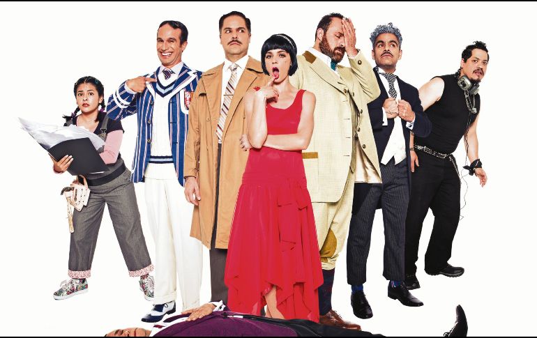 Elenco de la puesta en escena titulada, “La obra que sale mal”. ESPECIAL