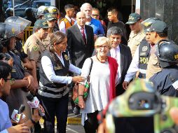 La ex alcaldesa de Lima Susana Villarán llega a la sede de un tribunal este martes en Lima. EFE/V. Tarqui-Agencia Andina