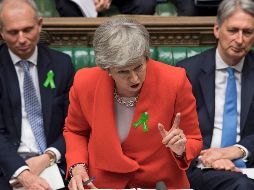 Theresa May mantiene la esperanza que su proyecto de salida de la UE sea aprobado por los legisladores en la primera semana de junio. AFP/J. Taylor-Parlamento del Reino Unido