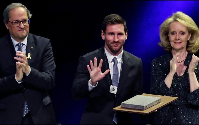 Messi es el segundo futbolista galardonado con este premio, después de Johan Cruyff. AP/M. Fernández