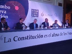 Santiago Creel Miranda y Arturo Zamora Jiménez participaron en este foro. EL INFORMADOR/J. Armendáriz
