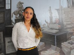 La secretaria de Cultura Jalisco, Giovana Jaspersen, en la redacción de esta casa editorial. EL INFORMADOR/E. Barrera