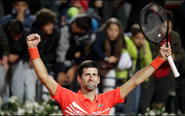 Djokovic buscará su quinto título en la tierra batida romana. AP/A. Medichini