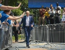 El “Delfín” de Obama,  Biden, de 76 años, ayer en Filadelfia. AFP