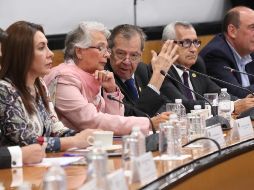 Sánchez Cordero (rosa) asegura que los mandatarios de los tres países están muy interesados en el plan presentado por la secretaria ejecutiva de la Cepal. TWITTER / @Mx_Diputados