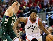 El armador Kyle Lowry fue la piedra angular de la ofensiva del quinteto canadiense con 25 puntos. AP / F. Gunn/The Canadian Press
