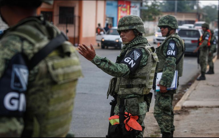 En Guanajuato se establecieron nueve regiones territoriales a las que se enviarán entre 450 y 600 guardias a cada una, dependiendo de la situación de inseguridad. NTX / ARCHIVO
