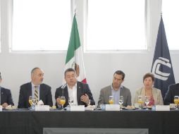 Diputados de Movimiento Ciudadano y el Consejo de Cámaras Industriales de Jalisco en reunión de trabajo. TWITTER/CCIJalisco