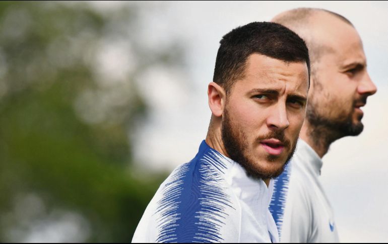 Hazard jugaría su último juego con el Chelsea el miércoles. AFP / B. Stansall