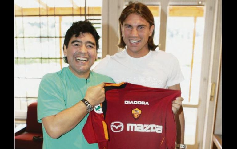 Con Diego Maradona