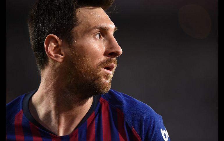 Messi anotó al minuto 73 el único gol del partido para el Barcelona. AFP/J. Jordan