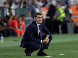 A pesar de la derrota Valverde asegura que los suyos nunca dieron por perdido el partido. EFE/J. Muñoz
