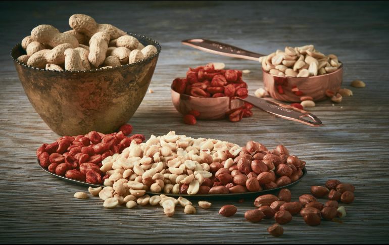 Cacahuates. En sus diversas presentaciones (natural, salado o picante), siempre es una delicia para tomar en cuenta. CORTESÍA
