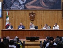 La mesa “Las garantías de la libertad: las instituciones como contrapesos democráticos” del Foro Diálogos a la libertad en el Siglo XXI. TWITTER / @udg_oficial