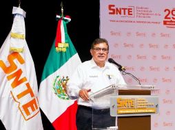 El dirigente del sindicato menciona que el magisterio continuarán participando con el objetivo de resguardar con firmeza los derechos de los maestros. TWITTER / @HuizarVilla