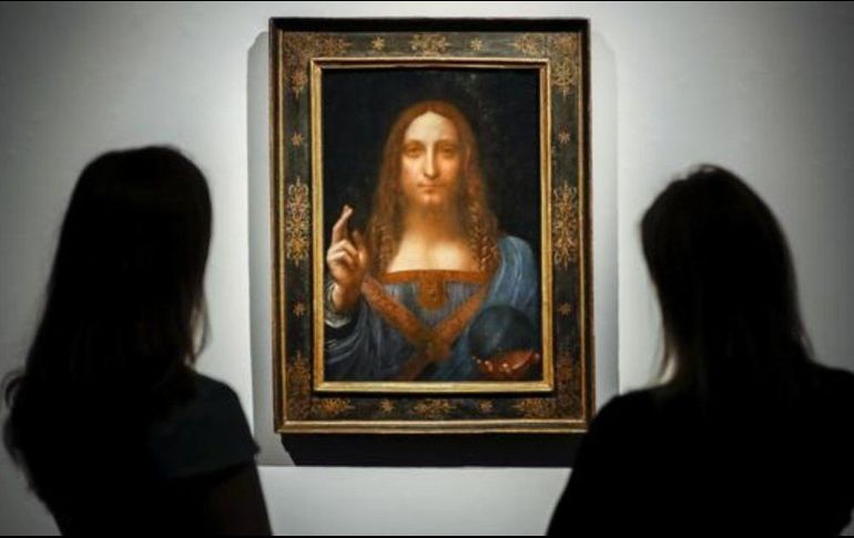 La pintura ha sido subastada hasta en 450 millones de dólares en 2017, marcando récord histórico. AFP