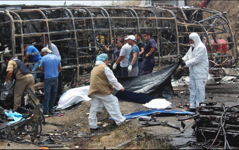 Las víctimas pertenecían a la Arquidiócesis de Tuxtla Gutiérrez, Chiapas, quienes habían viajado a la Ciudad de México para visitar la Basílica de Guadalupe. AFP/C. Reyes