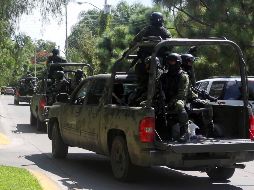 En el estado hay 800 elementos del ejército en los nueve municipios de la ZMG y en la región de los altos hay 350 militares. EL INFORMADOR/ ARCHIVO