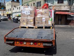 En febrero, Estados Unidos envió vía aérea cientos de toneladas de alimentos y artículos de higiene personal a ciudades fronterizas de Colombia. EFE/ARCHIVO