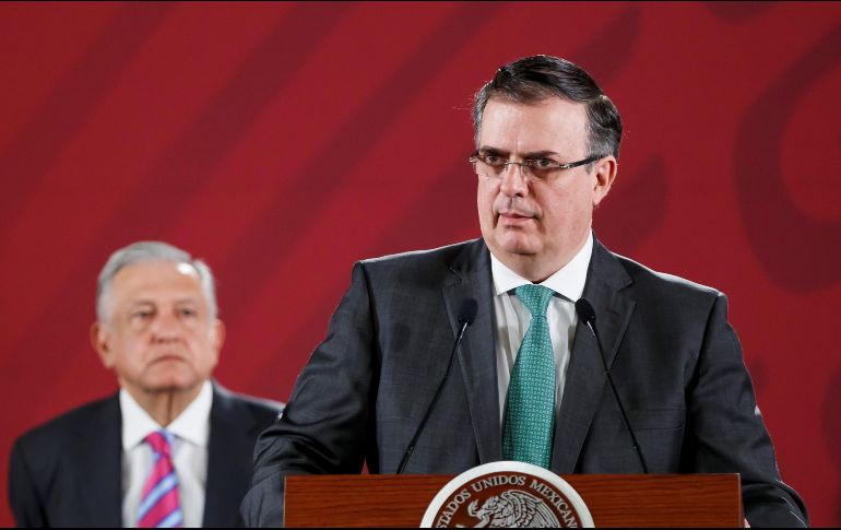Marcelo Ebrard (d) se desplazó a Washington por instrucciones del Presidente Andrés Manuel López Obrador. EFE/ARCHIVO
