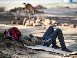 Más del 40% del territorio indio enfrenta problemas de sequía este año, según el Instituto Indio de Tecnología de la ciudad de Gandhinagar. AFP / S. Kanojia