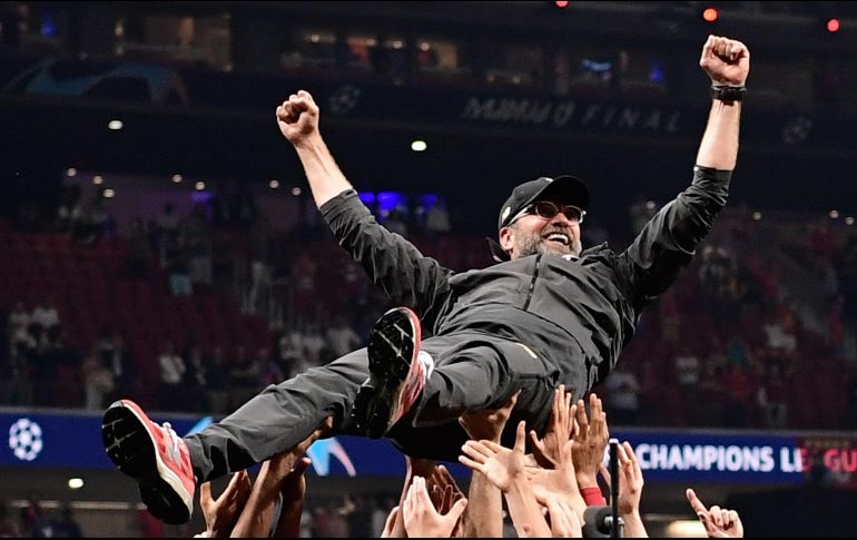 Los dirigidos por el alemán estuvieron en ventaja desde el primer minuto gracias a un penalti convertido por Salah. AFP/J. SORIANO