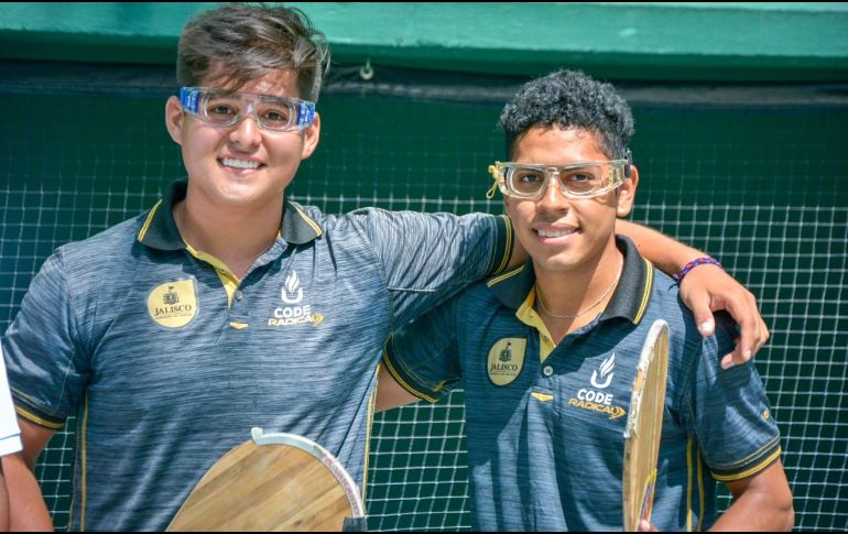 Este sábado se disputaron las modalidades de frontenis individual categoría Juvenil B, así como la de parejas de trinquete paleta goma Juvenil C Varonil. EL INFORMADOR/D. Reos