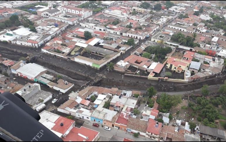 Protección Civil informó que hay falla en el suministro de energía eléctrica en todo el municipio, además de fallas en la comunicación y redes móviles. ESPECIAL / PC Jalisco