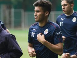 Ulises Dávila, durante la práctica de ayer. El canterano rojiblanco está de regreso, a prueba, tras una carrera donde no ha logrado trascender. IMAGO7