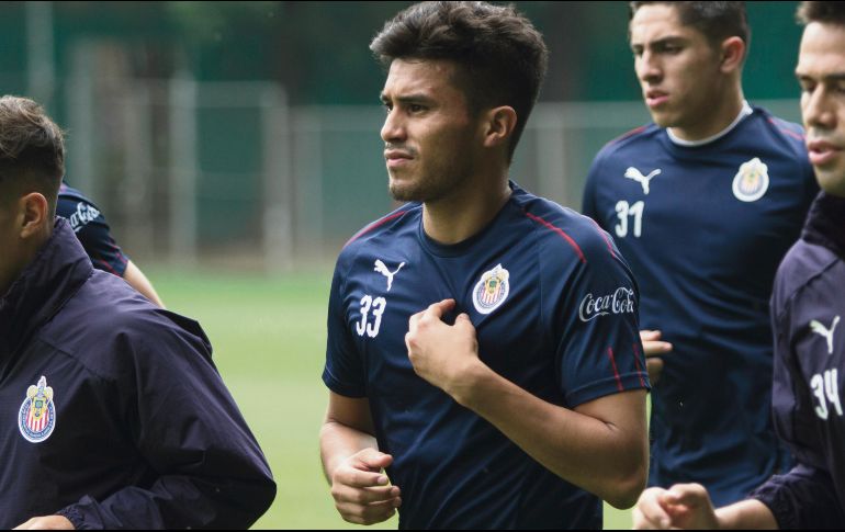 Ulises Dávila, durante la práctica de ayer. El canterano rojiblanco está de regreso, a prueba, tras una carrera donde no ha logrado trascender. IMAGO7