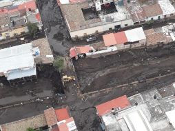 Autoridades estatales anunciaron ayer que se destinarán alrededor de 120 millones de pesos para obras de infraestructura dañada en el municipio. ESPECIAL/Protección Civil Jalisco/ARCHIVO