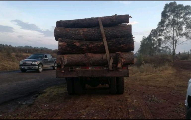 Al solicitarle al empleado la guía de traslado y otros documentos que ampararan la posesión y procedencia legal de la madera, el sujeto les mostró una remisión forestal, pero sin fecha de emisión, vigencia o nombre del transportista. ESPECIAL/