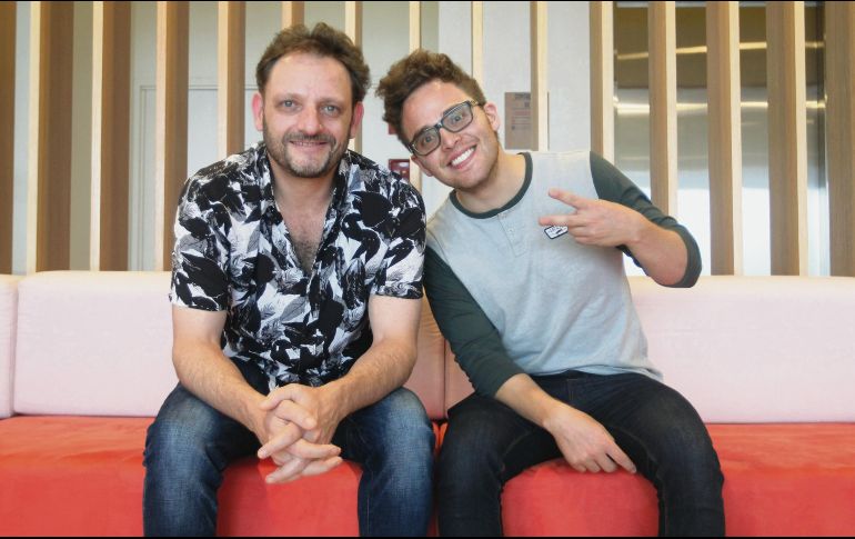 Ricardo Fastlicht y Yurem Rojas listos para hacer reír a los asistentes. EL INFORMADOR / E. Barrera