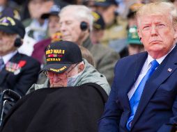 Trump tuvo palabras también para los veteranos de guerra presentes en la ceremonia a quienes dijo 