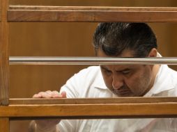 Naasón Joaquín García durante la audiencia ayer en la Corte de Los Ángeles. AP/ARCHIVO