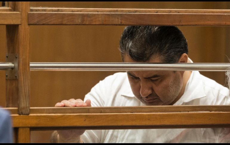 Naasón Joaquín García durante la audiencia ayer en la Corte de Los Ángeles. AP/ARCHIVO
