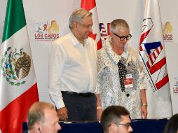 El Mandatario asistió a la Cumbre de Alcaldes de América del Norte. NTX / J. Lira