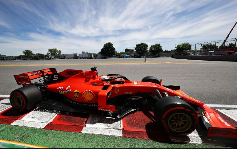 Ferrari hizo el 1-2 en el ensayo de este sábado en el circuito Gilles Villeneuve de Montreal. AFP / M. Thompson