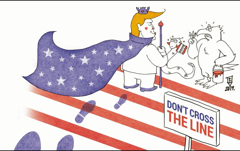 Trump necesita una victoria, como bien lo escribió Fernando Escalante. Y la victoria es someter a México. EL INFORMADOR / E. Victoria